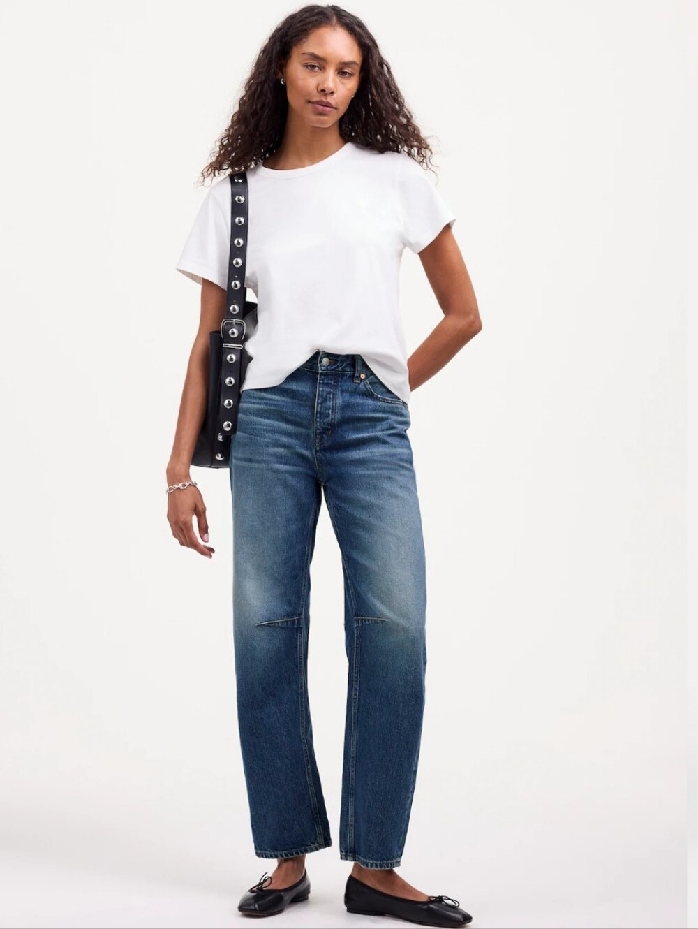 Madewell The Darted Barrel Leg Jean Irmo Wash Rigid